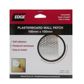 Builders Edge Plasterboard Wall Patch - 100mm x 100mm - Rustproof Aluminium - Self-Adhesive - SuperSaverAU - view 1
