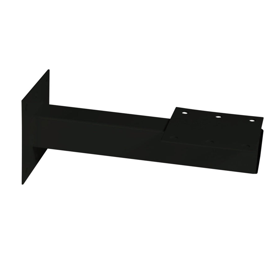 Sandleford Wall Mount Letterbox Post - 250mm - Galvanised Steel - Black - SuperSaverAU - view 1