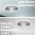 Arlec 200mm White Energy Efficient Ceiling Exhaust Fan - 220m3/hr, 4.2W, MEF20
