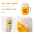 Beer Mug Pet Hat, Funny Headgear for Cats and Dogs - view 5