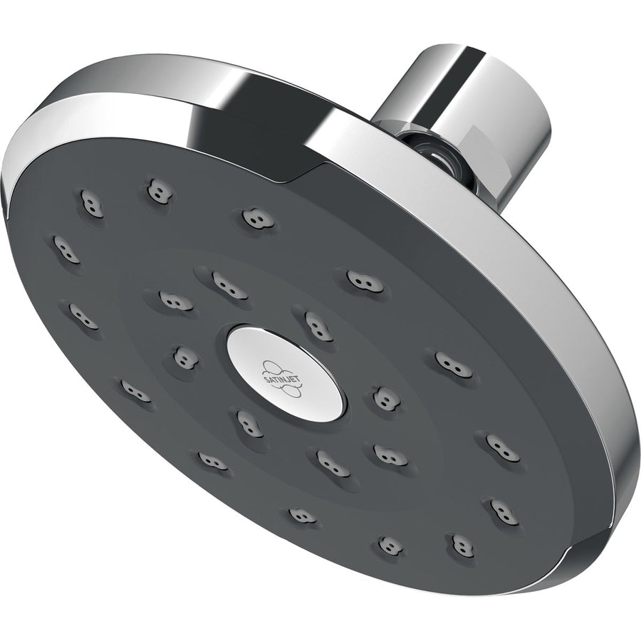 Methven Chrome Kiri Graphite Shower Rose 105mm Brass 4 Star 7.5L Min - SuperSaverAU - view 1
