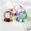 Bell Keychain with Wire Loop Key Ring - Pink - view 4