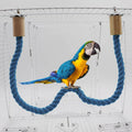 Bendable Cotton Rope Bird Perch for Parrots - Blue, 100 cm - view 5