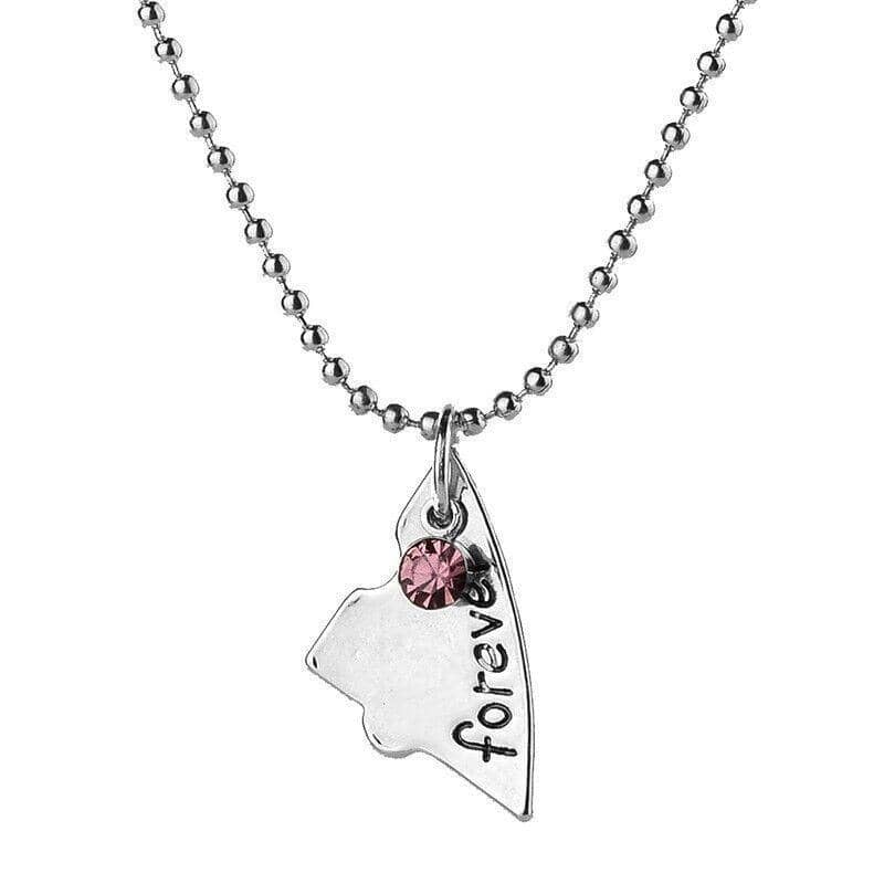 Best Friends Forever Heart Puzzle Necklace Set for Girls and Women, Pack of 3 - view 3