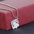 Best Friends Forever Heart Puzzle Necklace Set for Girls and Women, Pack of 3 - view 4