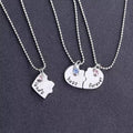 Best Friends Forever Heart Puzzle Necklace Set for Girls and Women, Pack of 3 - view 5