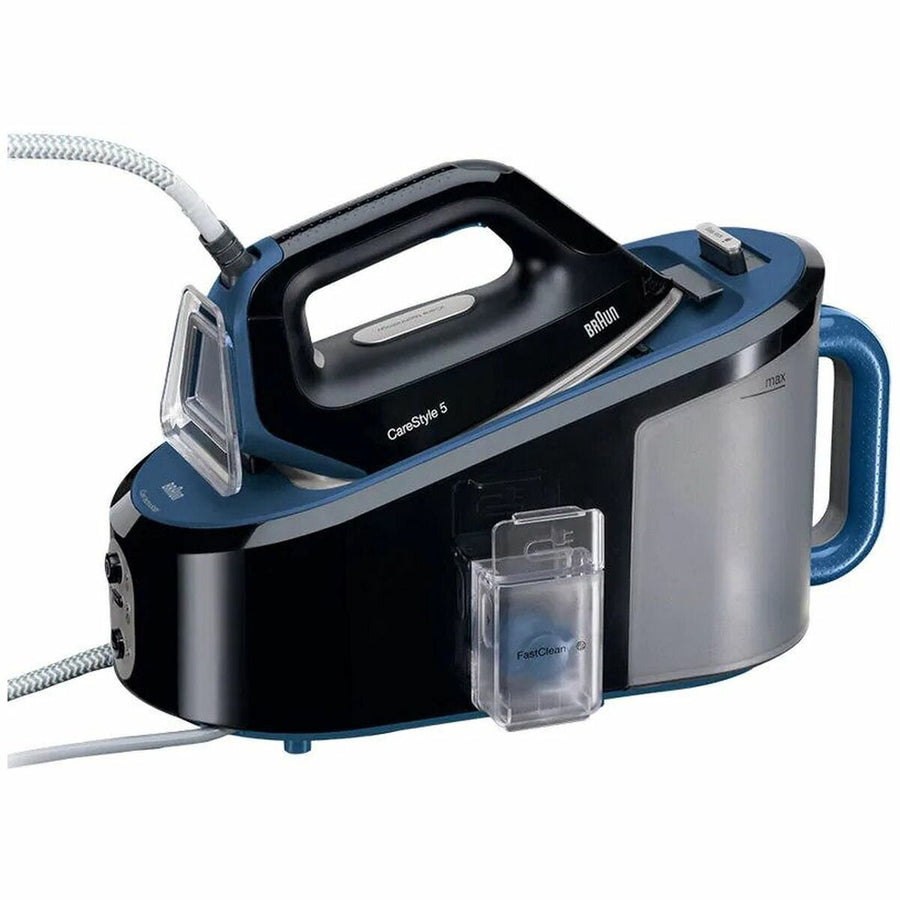 Braun CareStyle 5 steam generator iron - 2400W, 2L tank, 120g/min steam, black and blue - IS5145BK