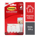 Command White Adhesive Micro Hooks - 20mm x 30mm - Plastic - Damage-Free - 3 Pack - SuperSaverAU - view 2