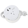 Click Desktop Power Grommet PD65W - AC & USB Ports - 1.5M Cable - 89mm x 66mm x 99mm - SuperSaverAU - view 2