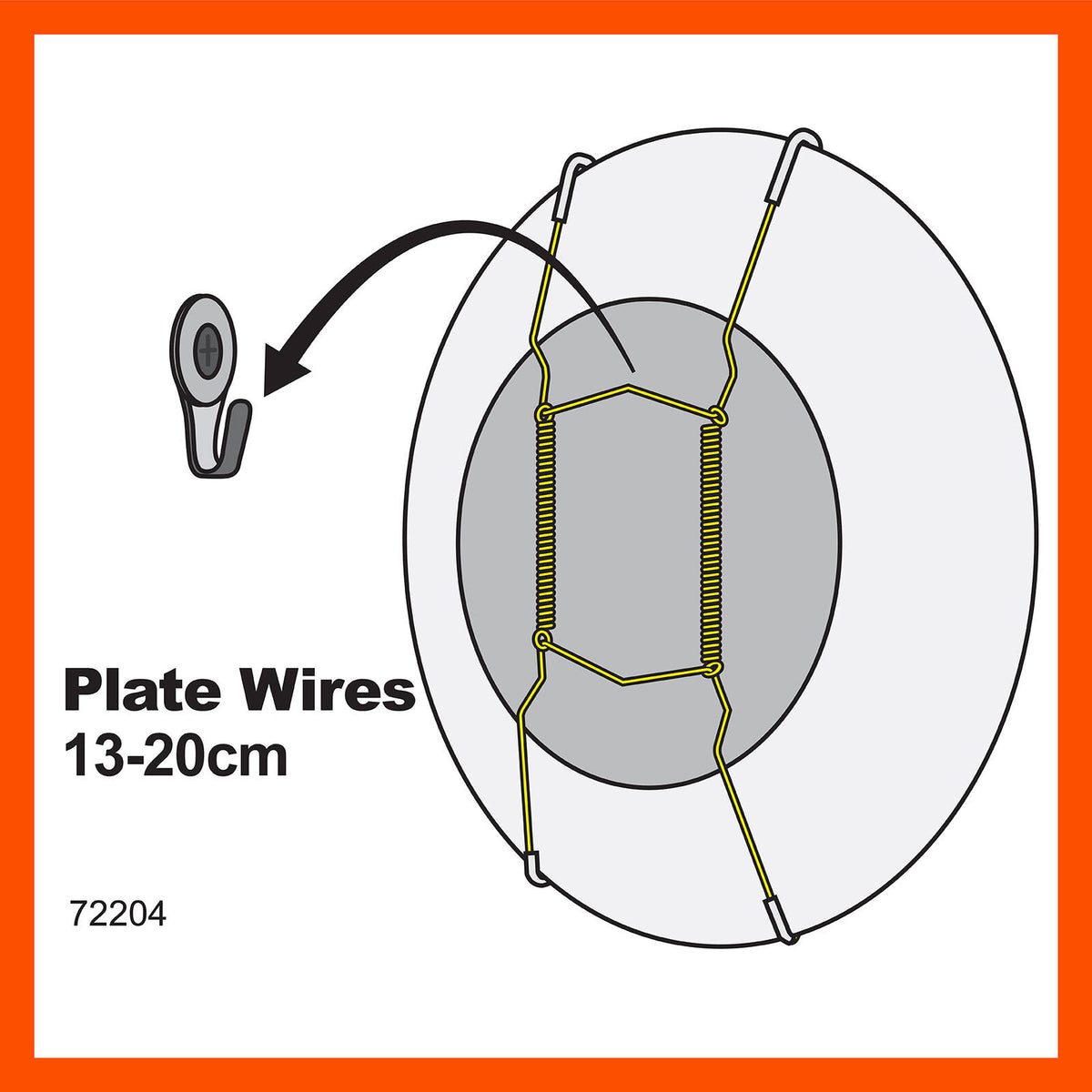 Everhang 13-20cm Brass Plated Hanging Plate Wires