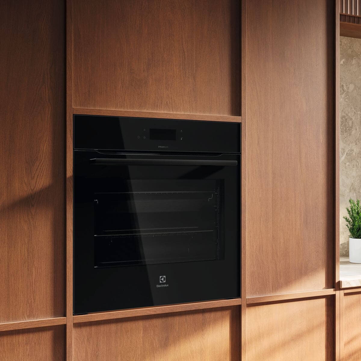 Electrolux 60cm Series 600 Pyrolytic Oven - 80L Dark Stainless Steel - Food Probe and SteamBake - EVEP6616DF