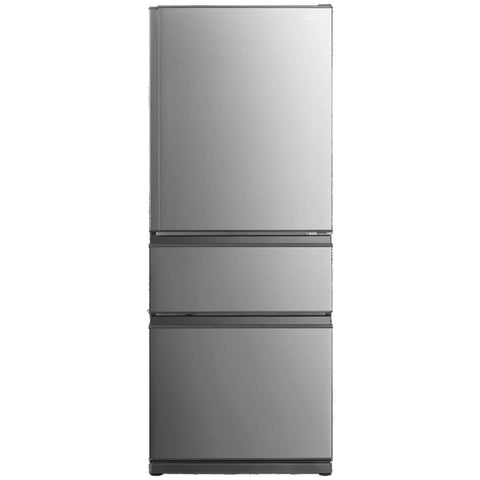 Mitsubishi Electric 450L Bottom Mount 3D Fridge - Sterling Silver, Automatic Ice Maker - MR-CX450ER-SS-A