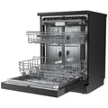 Artusi 60cm Freestanding Dishwasher 15 Place Settings - Matte Black, 8 Programs, Touch Controls - ADW5009MB