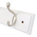 Syneco 450mm White MDF Coat Rack 4 Hooks