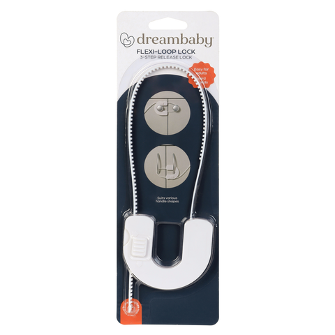 Dreambaby Child Safety Flexi Loop Lock White