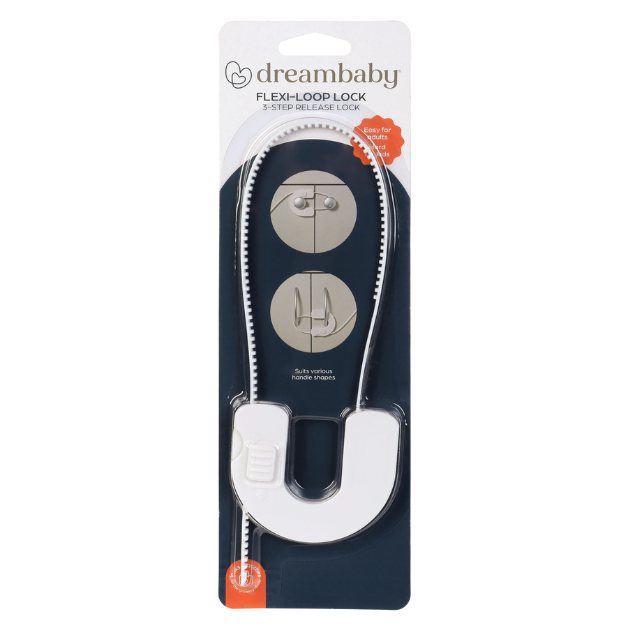 Dreambaby Child Safety Flexi Loop Lock White