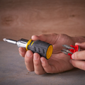 Stanley FatMax Stubby Ratchet Screwdriver with 6 Piece Hex Bit Set Yellow/Black