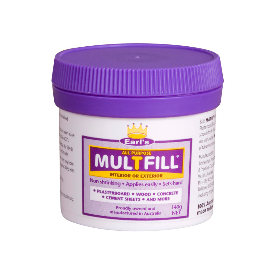 Earl's MulTfill Ready to Use Filler 140g White Water-Based Interior Exterior