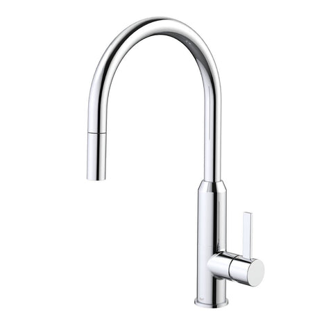 Clark Rated Chrome Lead Free Vixen Retractable Sink Mixer - 143mm x 455mm - Chrome Finish - Pull-Down Handpiece - SuperSaverAU - view 1