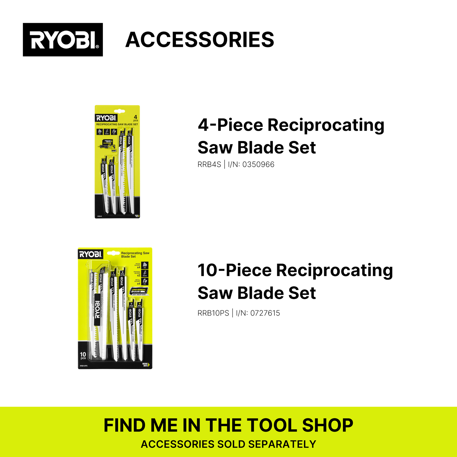 Ryobi 1200W Reciprocating Saw, Variable Speed, 30mm Stroke, Keyless Blade Change RRS1200-S