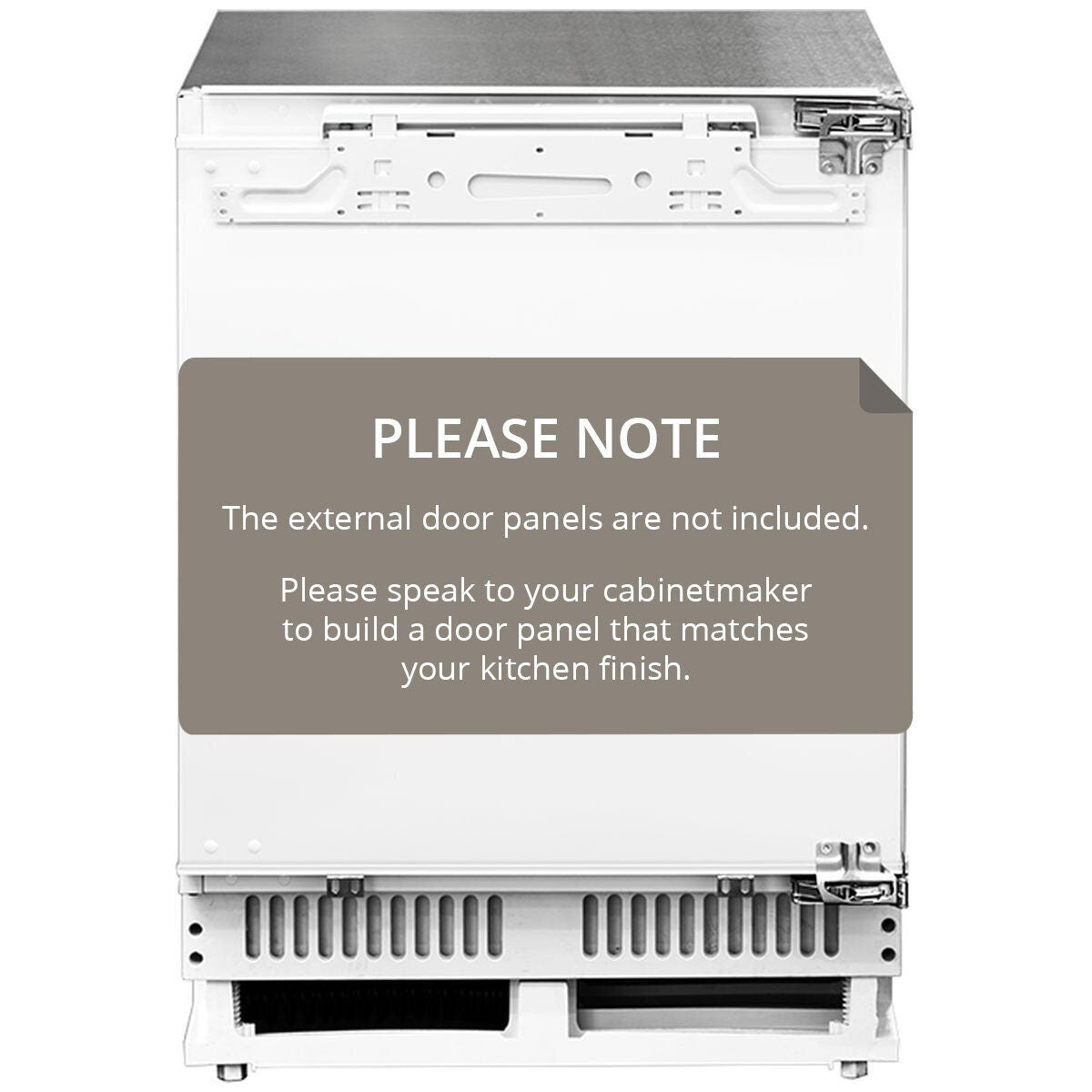 Artusi 111L Fully Integrated Bar Fridge - Reversible Right-Hand Door, LED Light - AINT1192