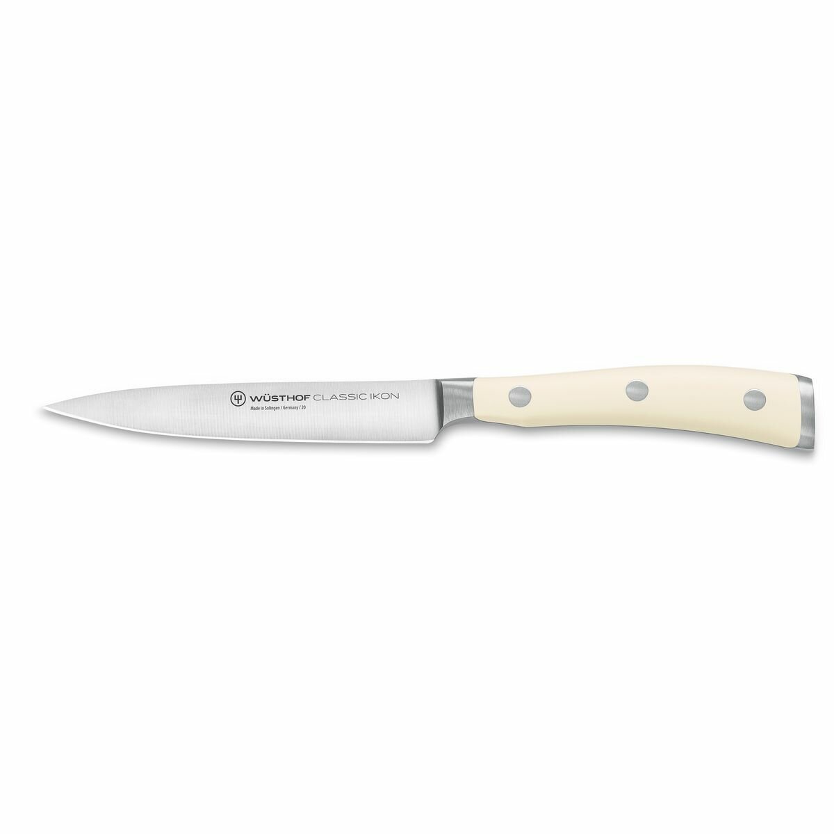 Wusthof Classic Ikon Utility Knife - Slim Narrow Blade with Three Rivet Handle - 4086-6-12W