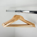 Practa Timber Clothes Hangers - Heavy Duty - 5 Pack - 445mm x 230mm - Natural - SuperSaverAU - view 5
