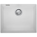 Oliveri undermount sink - large single bowl, white granite and quartz composite, overflow - ST-WH1550UOF