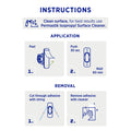 Permastik Small Permanent Cable Clips 12 Pack - White, Self-Adhesive, No-Drill
