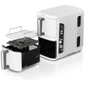 Ninja DoubleStack 9.5L Two Drawer Air Fryer - Stacked Design, Sync Function, White Finish - SL400WH