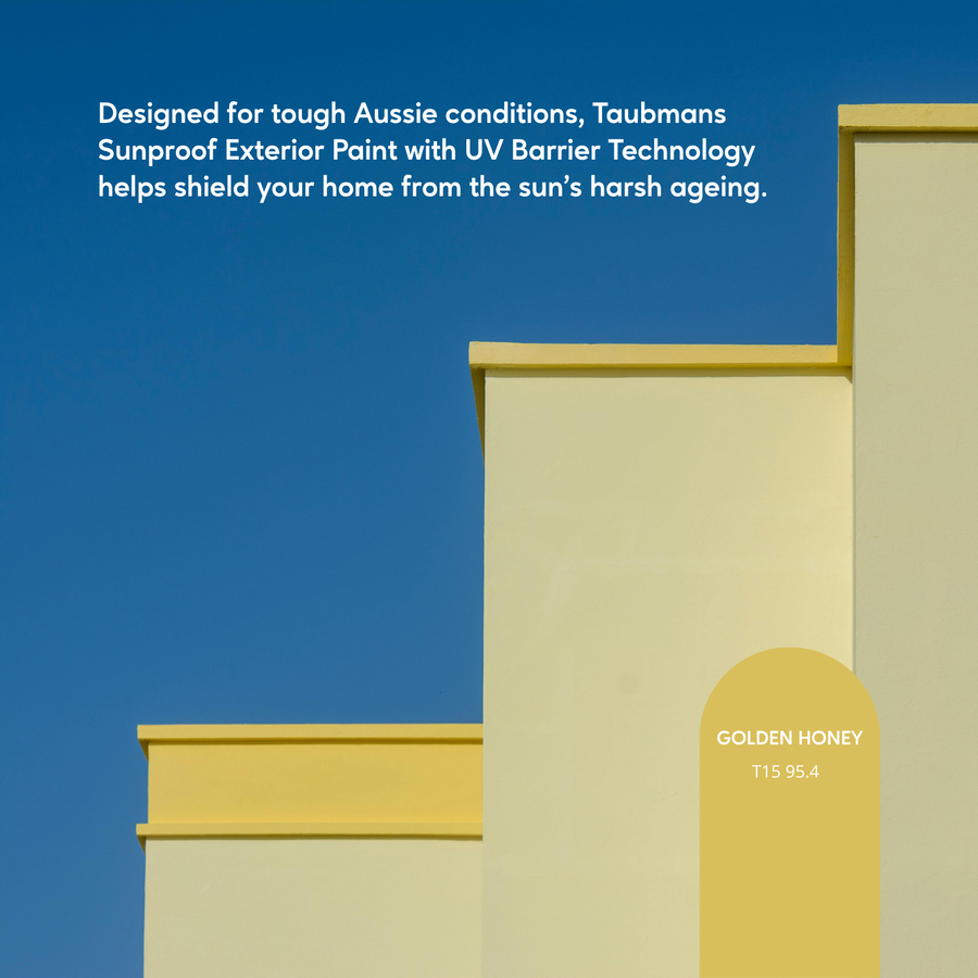 Taubmans Sunproof 1L Neutral Gloss Exterior Paint - Water Based Acrylic, Tintable