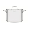 Tramontina Grano 24cm 7.7L Stainless Steel Stock Pot - Tri-Ply Clad - Induction Compatible - 62145240