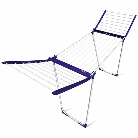 Leifheit Pegasus 160 Slim Air Dryer - 16m Drying Length, Parallel Supporting Legs, White - L81701