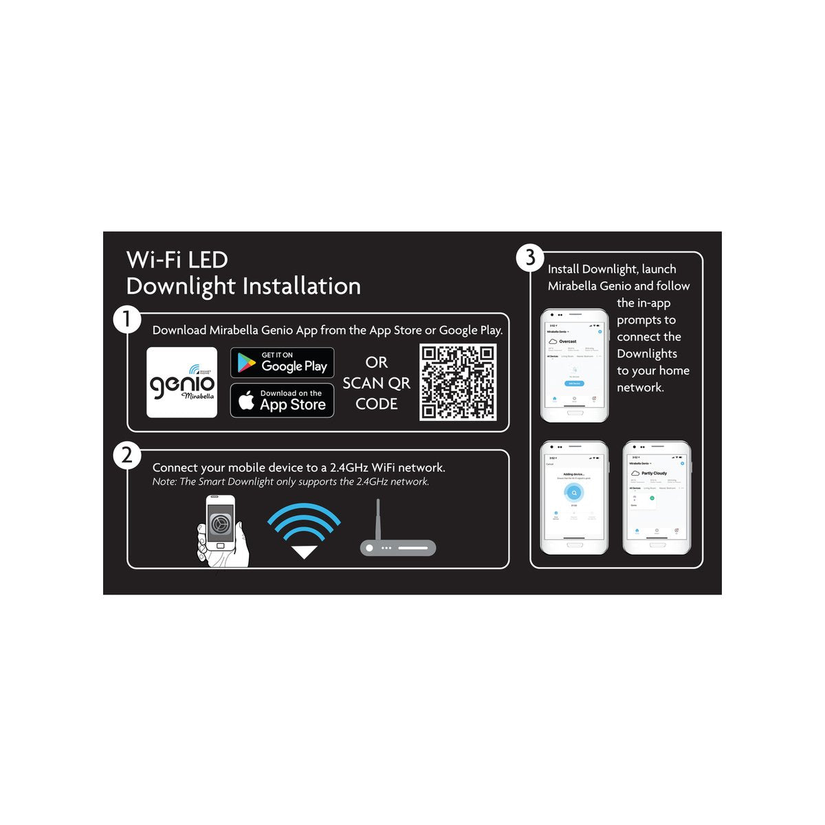 Mirabella Genio Wi-Fi Dimmable 10W LED Frameless Downlight - IP44 - 90-95mm Cut-out - SuperSaverAU - view 4