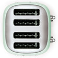 Smeg 50's Style 4 Slice Toaster - Pastel Green, Six Browning Levels, Independent Slot Control - TSF03PGAU