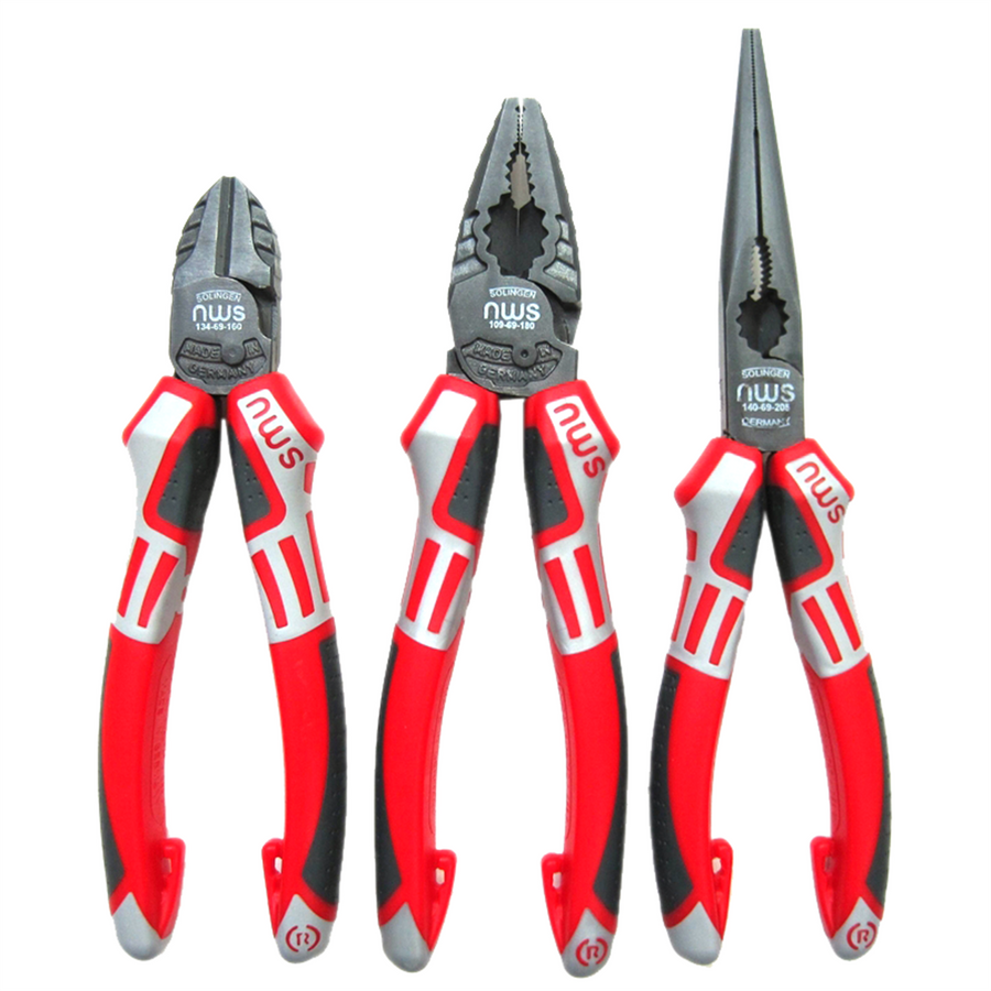 Nws 3 Piece Classic Plier Set - Induction Hardened - Drop-Forged Steel - Durable - SuperSaverAU - view 1