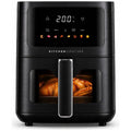 Kitchen Couture Clear View Colour Touch Air Fryer 4.5L - Black - 8 Presets, 1400W - 10005842