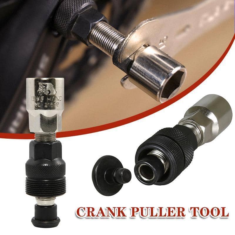 Bicycle Crank Puller with Removable Adaptor for Square and Splined Axles