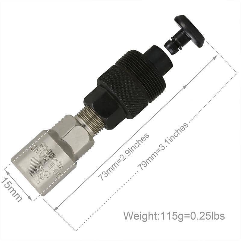 Bicycle Crank Puller with Removable Adaptor for Square and Splined Axles - view 3