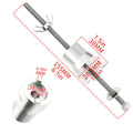Bicycle Freehub Remover Tool, 155mm - Stainless Steel, Silver - view 3