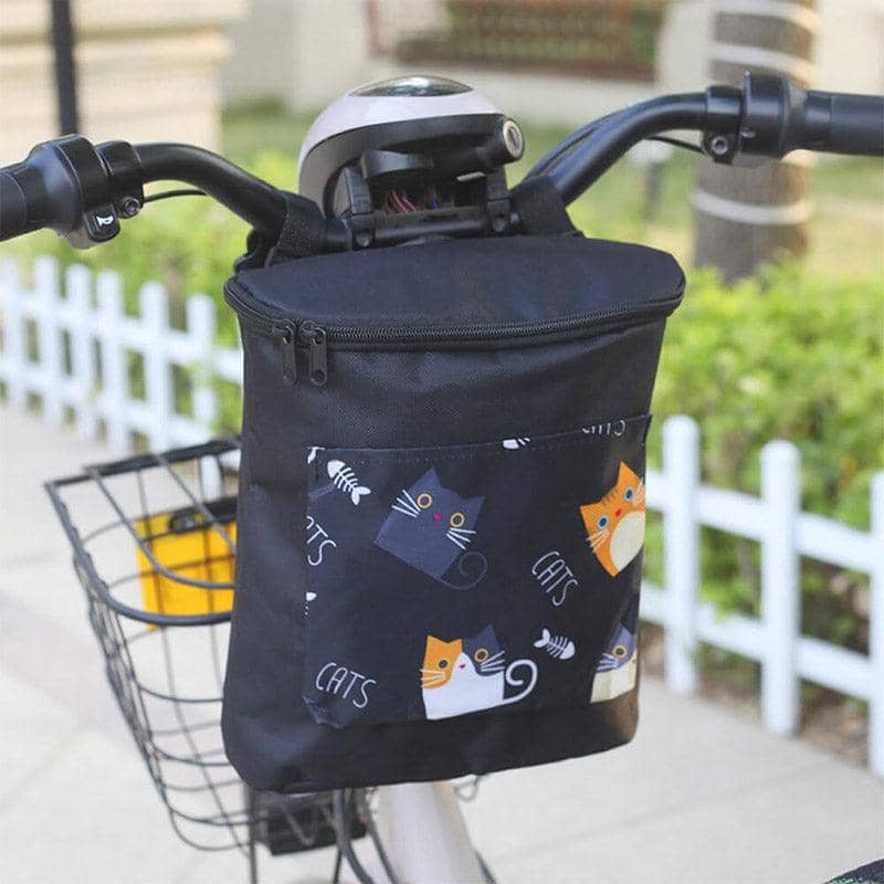 Bicycle Handlebar Bag, Front Hanging Storage Bag for Bikes - Black - view 5