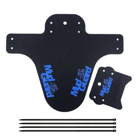 Bicycle Mudguard 22 x 26.5 cm with Mounting Straps - Blue