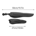 Bicycle Mudguard Set, Front and Rear, Black, 2 Pairs - view 3