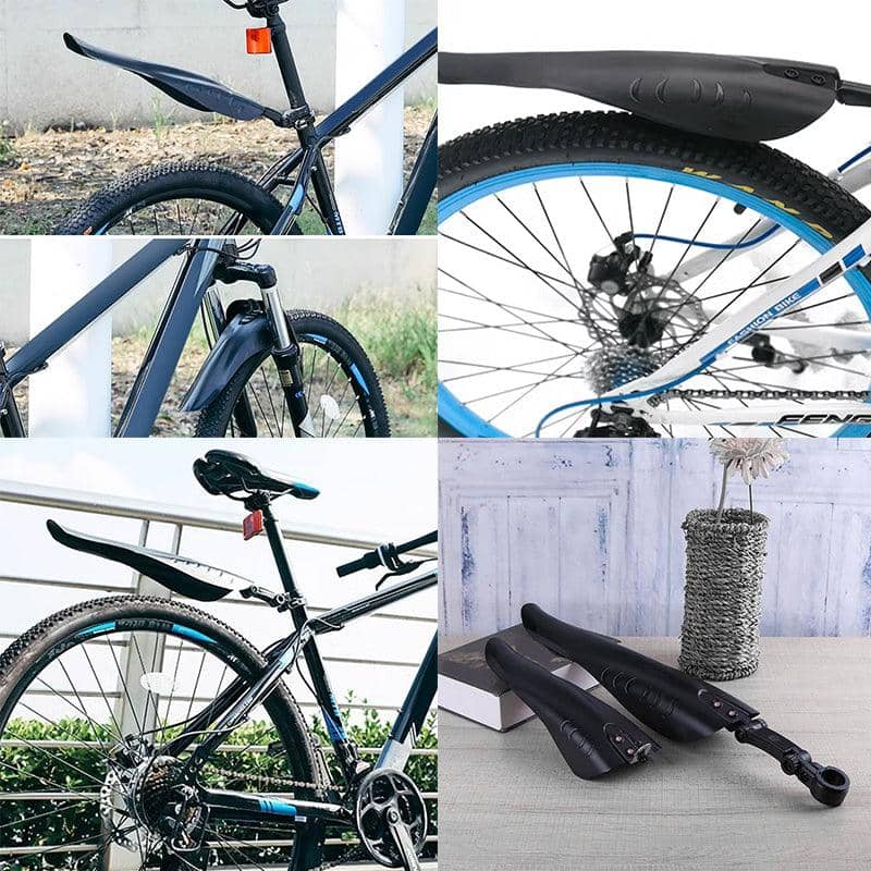 Bicycle Mudguard Set, Front and Rear, Black, 2 Pairs - view 5
