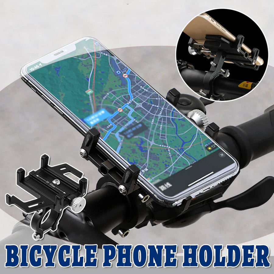 Bicycle Phone Holder Mount, Adjustable Aluminium Alloy for Bikes and Motorcycles