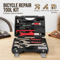 Bicycle Repair Tool Kit with Chain Tools and Hex Keys in Hard Case