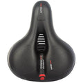 Bicycle Saddle Cushion with Hollow Breathable Design, Black with Red Accents - view 2