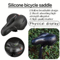 Bicycle Saddle Cushion with Hollow Breathable Design, Black with Red Accents - view 4