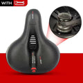 Bicycle Saddle Cushion with Hollow Breathable Design, Black with Red Accents - view 5
