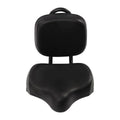 Bicycle Seat with Adjustable Backrest and Faux Leather - Grey - view 3